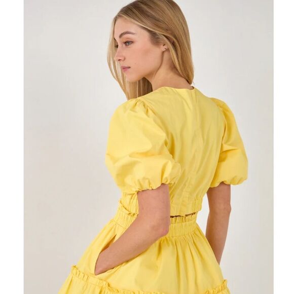 English Factory POPLIN CUT-OUT MINI DRESS - Picture 5 of 9